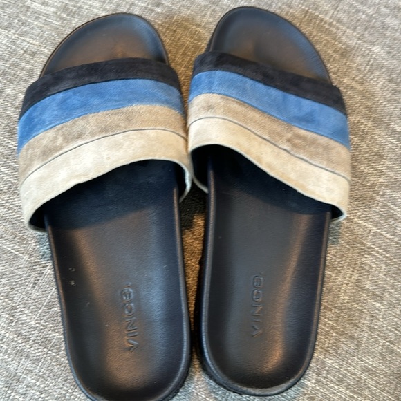 VINCE Alisa Color-block Leather Slide Sandals Sz 8
7 - Picture 5 of 7